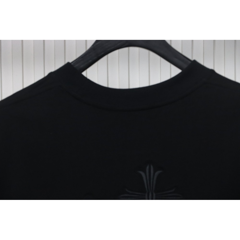 Chrome Hearts Back Overlap Cross Patch Embroidered T-Shirt Black