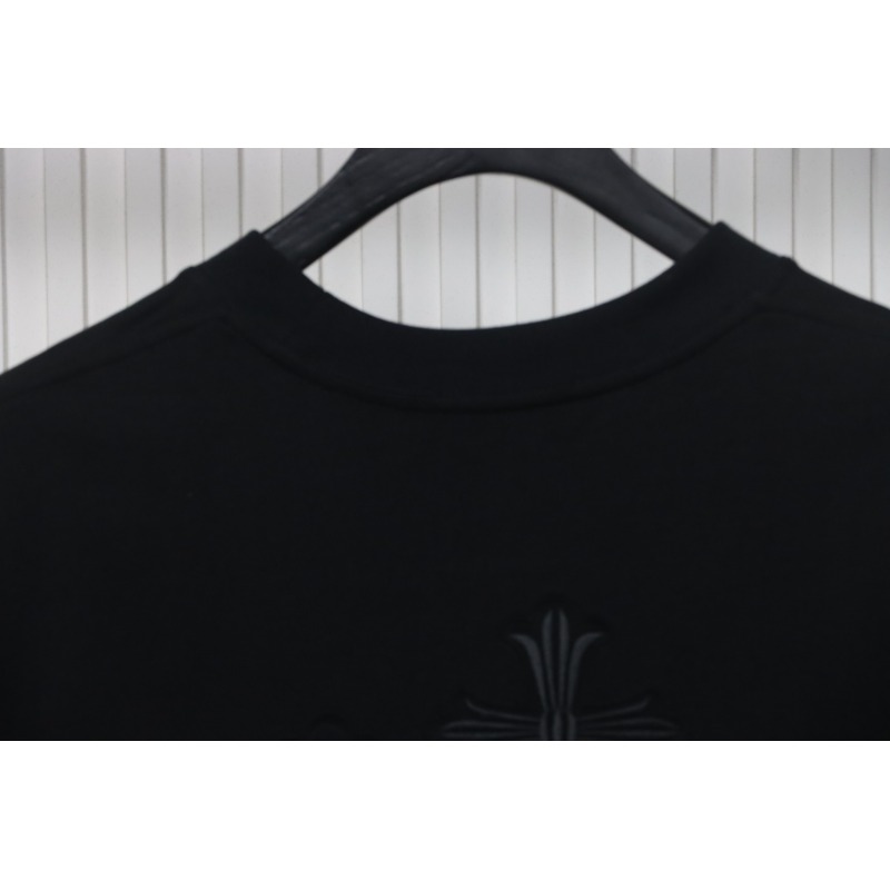 Chrome Hearts Back Overlap Cross Patch Embroidered T-Shirt Black