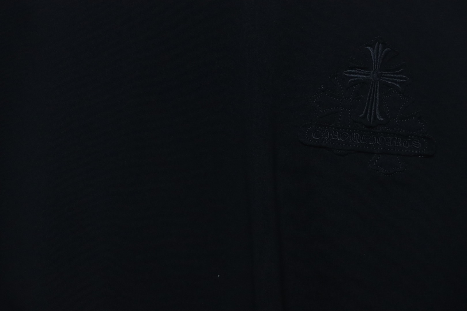 Chrome Hearts Back Overlap Cross Patch Embroidered T-Shirt Black