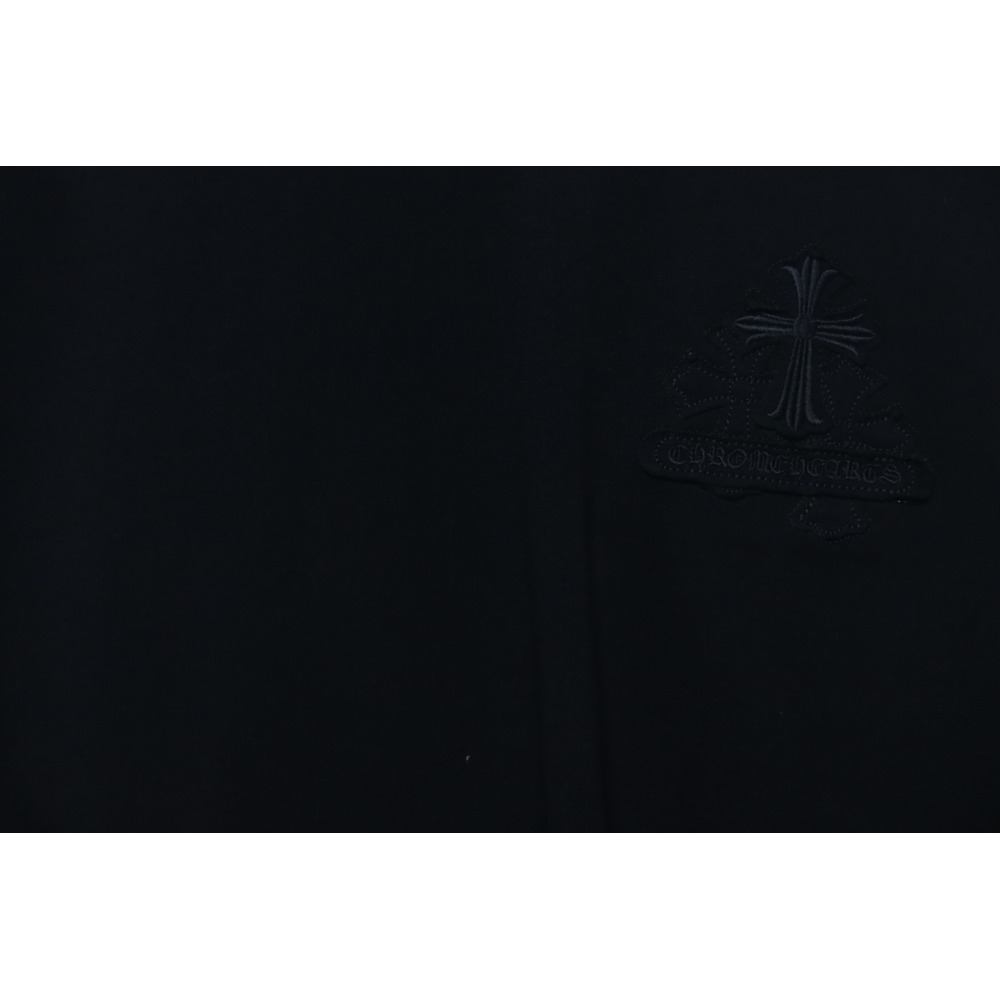 Chrome Hearts Back Overlap Cross Patch Embroidered T-Shirt Black