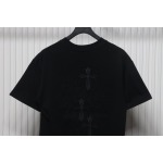 Chrome Hearts Back Overlap Cross Patch Embroidered T-Shirt Black