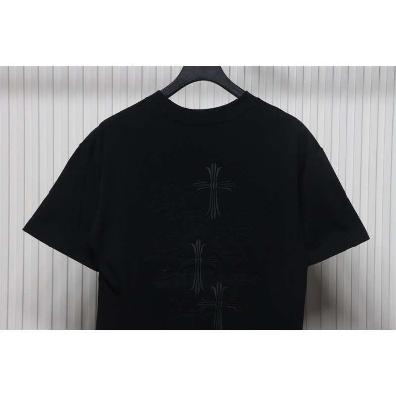Chrome Hearts Back Overlap Cross Patch Embroidered T-Shirt Black