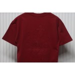 Chrome Hearts Back Overlap Cross Patch Embroidered T-Shirt Deep Crimson