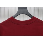 Chrome Hearts Back Overlap Cross Patch Embroidered T-Shirt Deep Crimson