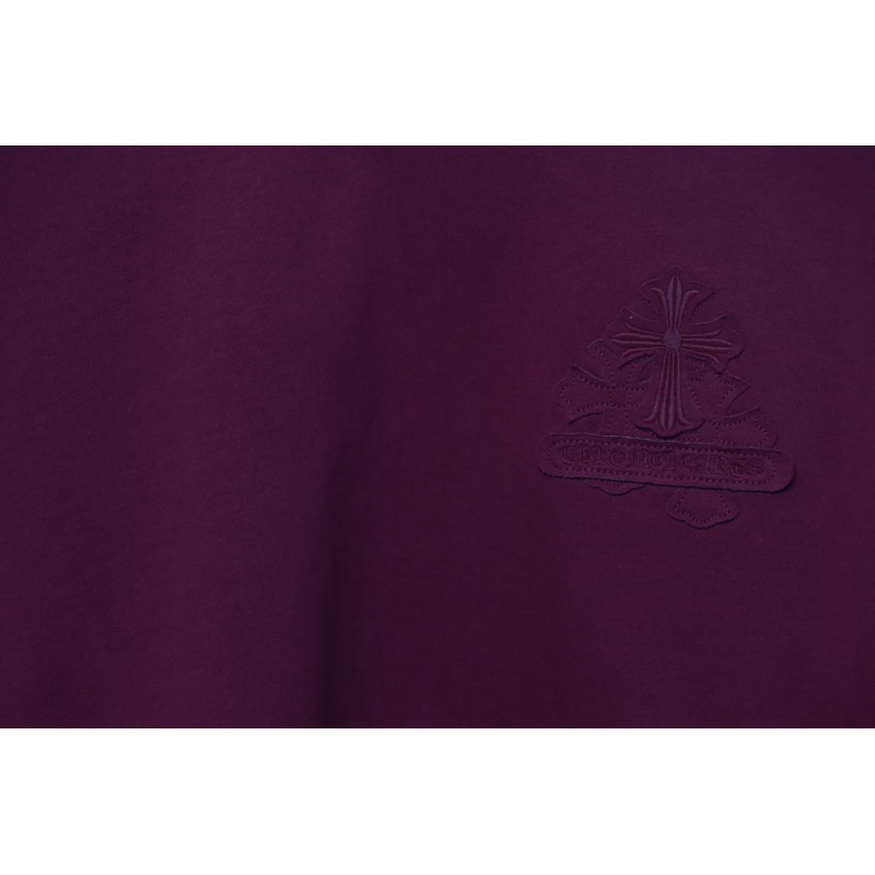 Chrome Hearts Back Overlap Cross Patch Embroidered T-Shirt Deep Crimson