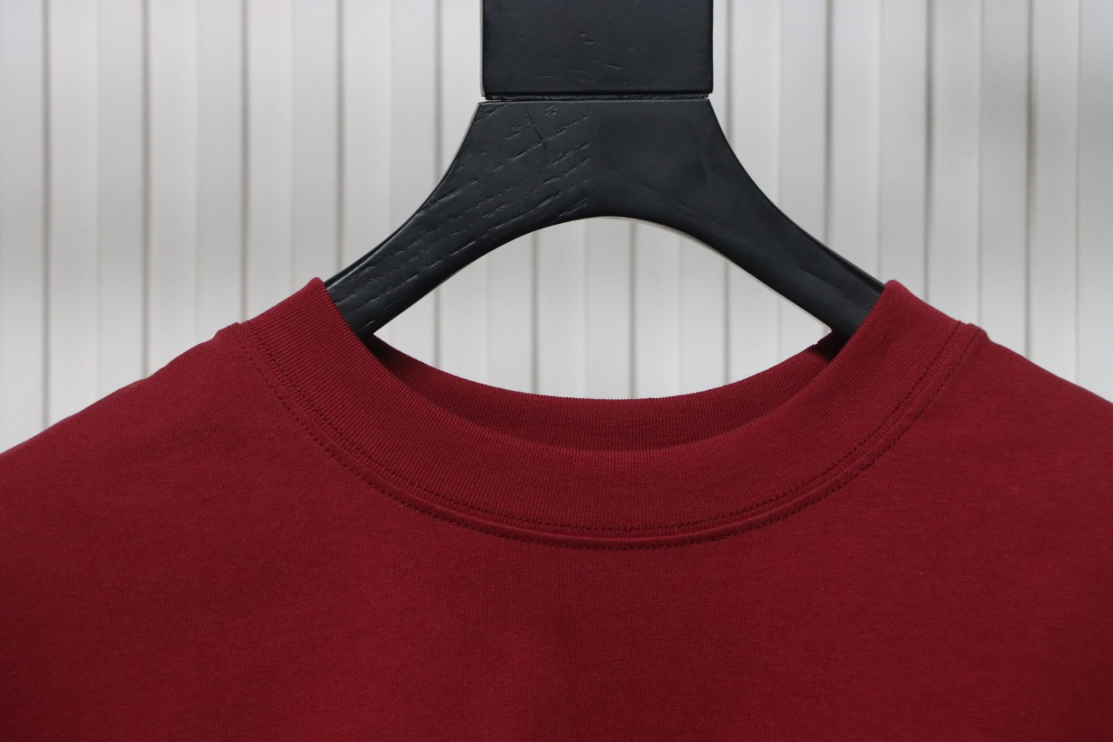 Chrome Hearts Back Overlap Cross Patch Embroidered T-Shirt Deep Crimson