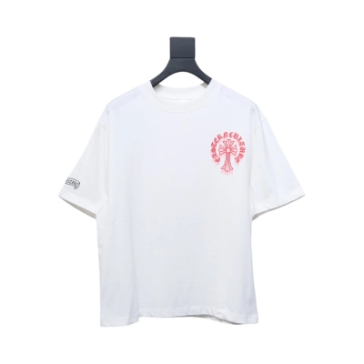 Coco Shoes Chrome Hearts Red Horseshoe Logo T-Shirt 02