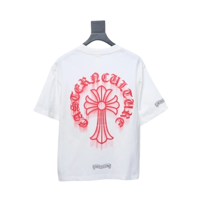 Coco Shoes Chrome Hearts Red Horseshoe Logo T-Shirt 01