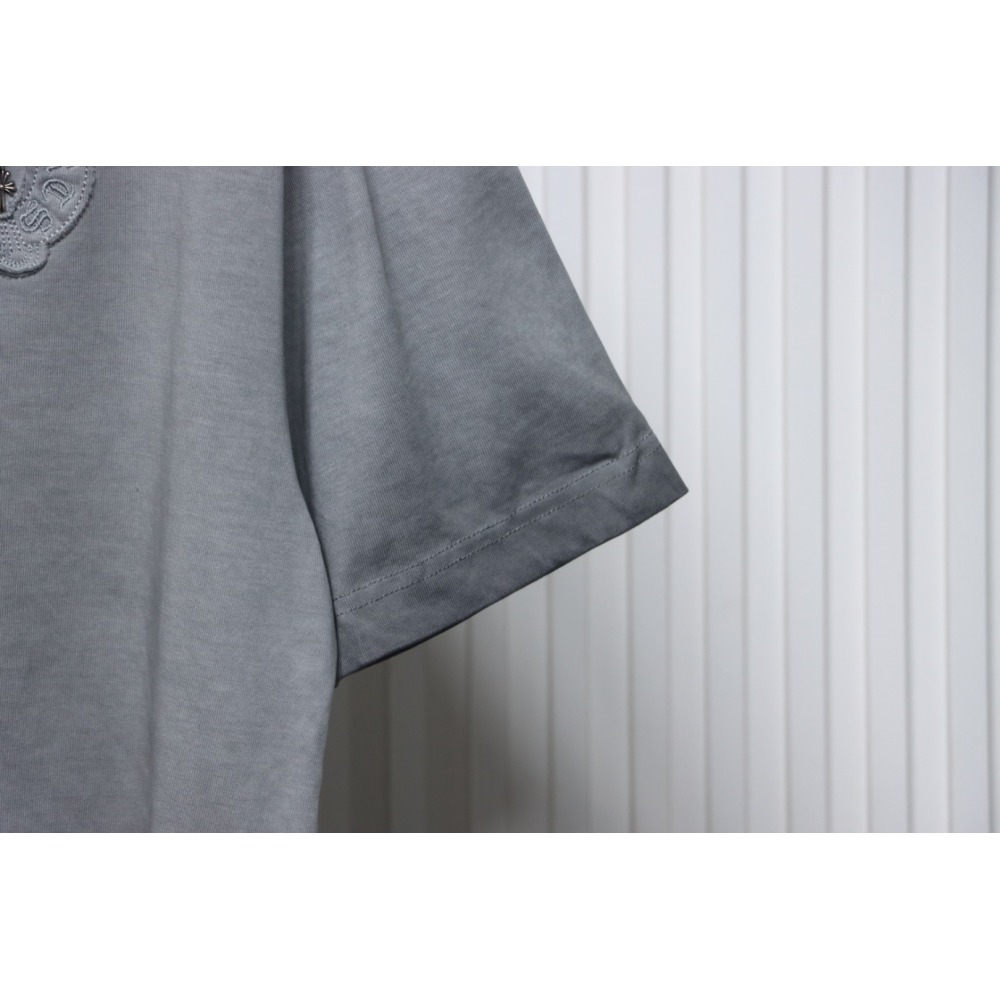 Chrome Hearts Washed Back Print T-Shirt Grey