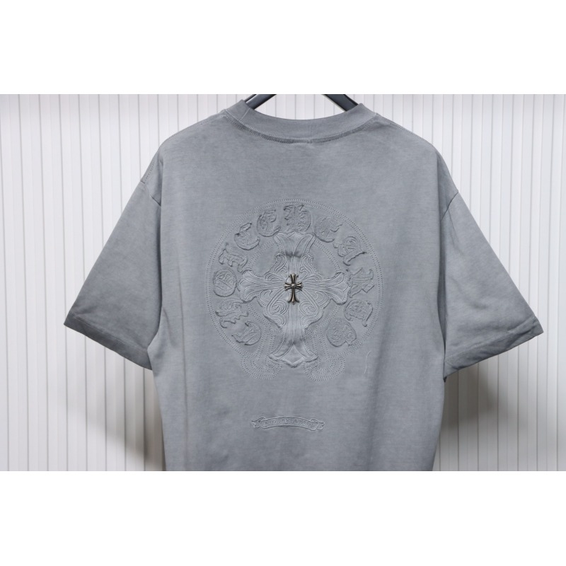 Chrome Hearts Washed Back Print T-Shirt Grey