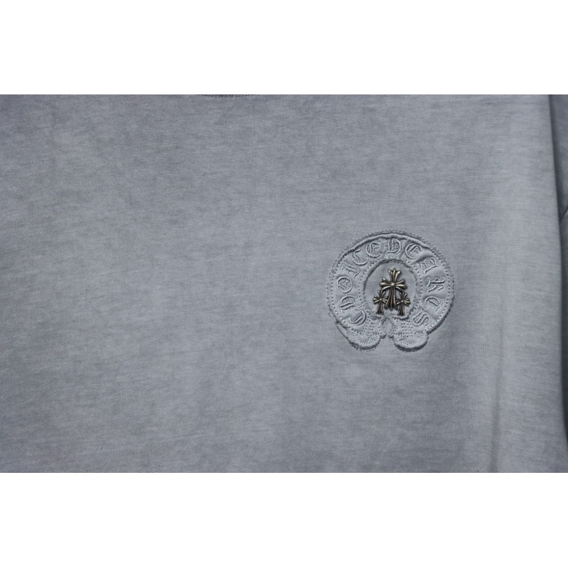 Chrome Hearts Washed Back Print T-Shirt Grey