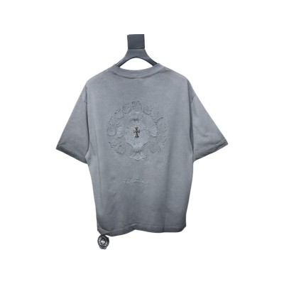 Chrome Hearts Washed Back Print T-Shirt Grey 01