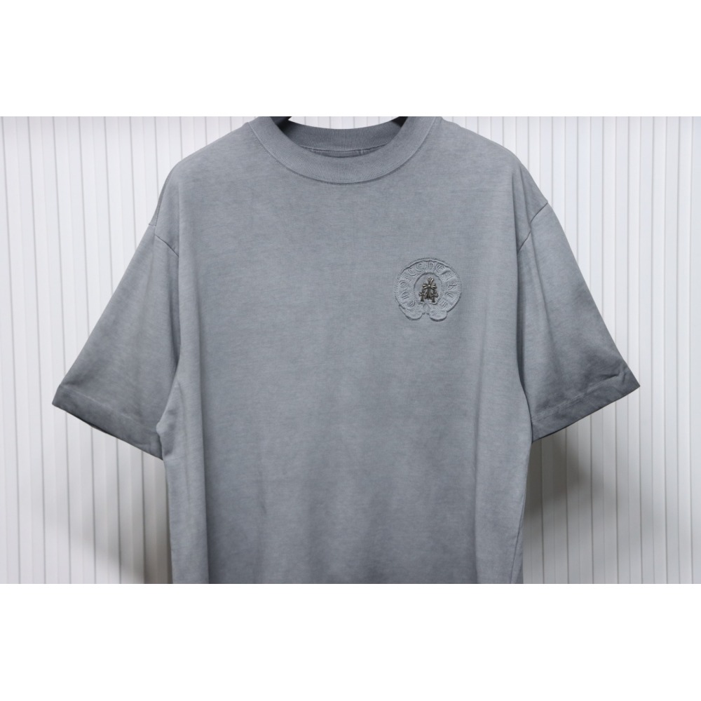 Chrome Hearts Washed Back Print T-Shirt Grey