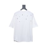 Chrome Hearts White Cross Sequin T-Shirt