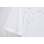 Chrome Hearts White Cross Sequin T-Shirt