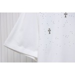 Chrome Hearts White Cross Sequin T-Shirt