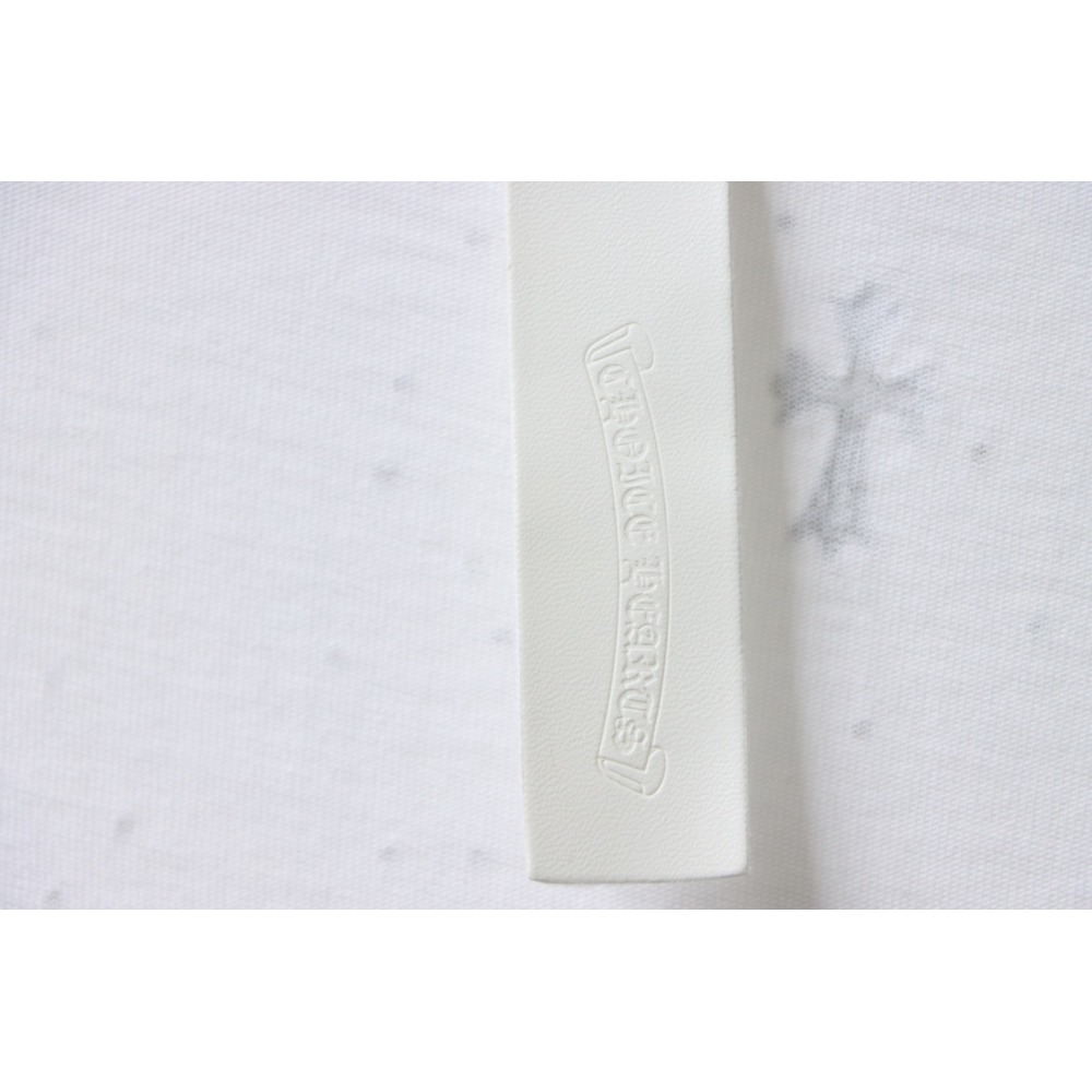 Chrome Hearts White Cross Sequin T-Shirt