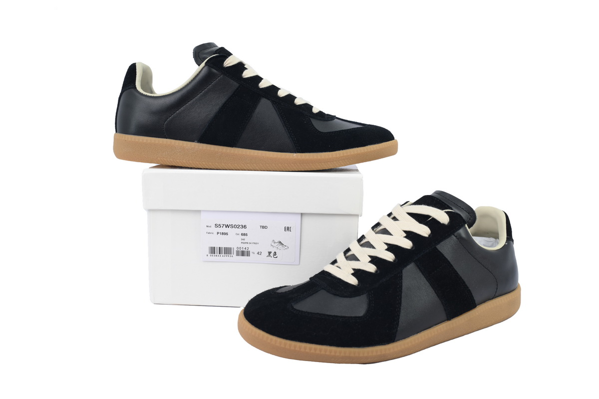 Coco Shoes Maison Margiela German Army Trainer (GATs) Black Gum S57WS0236P1895H6851