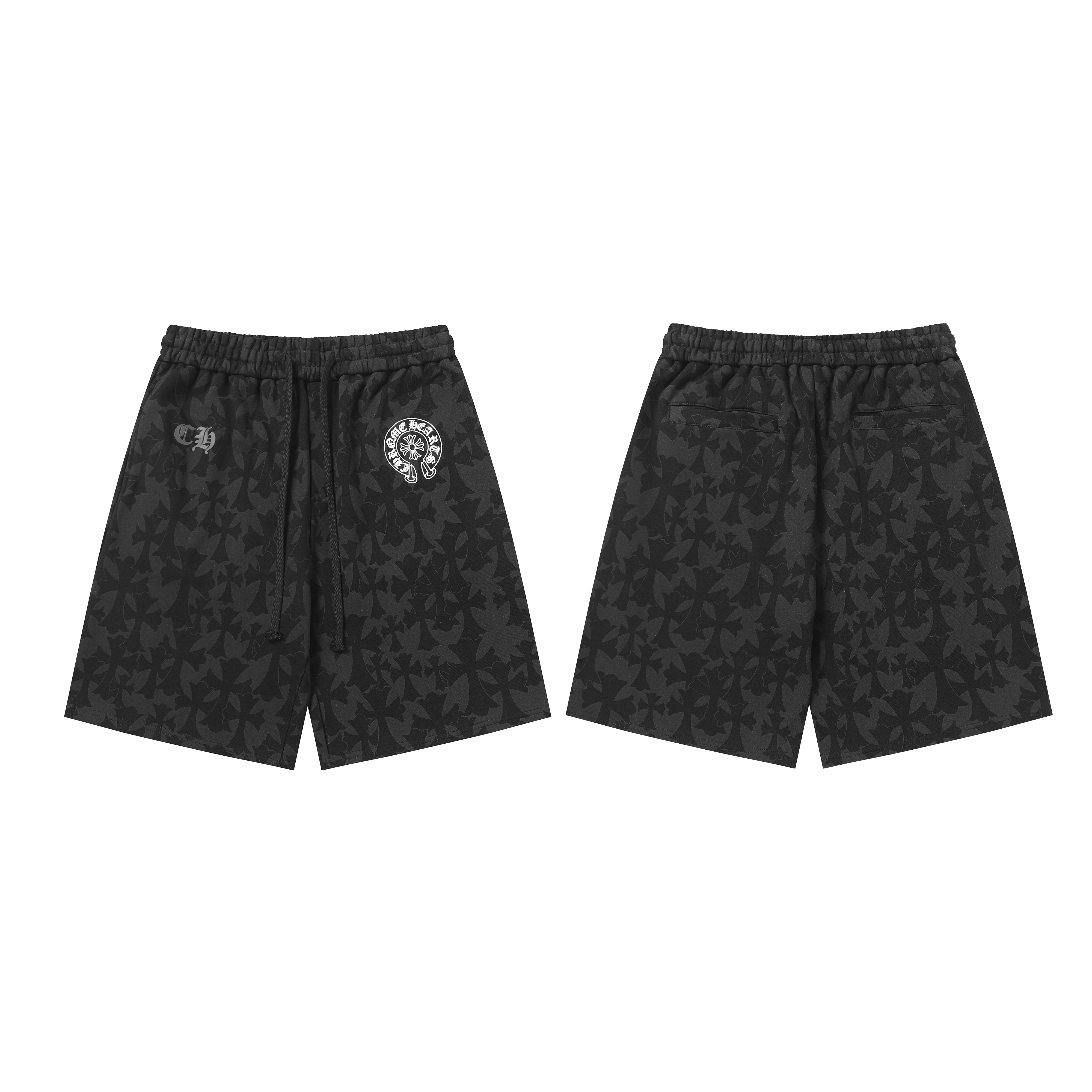 Chrome Hearts Cross Sweatshorts #2290 Black