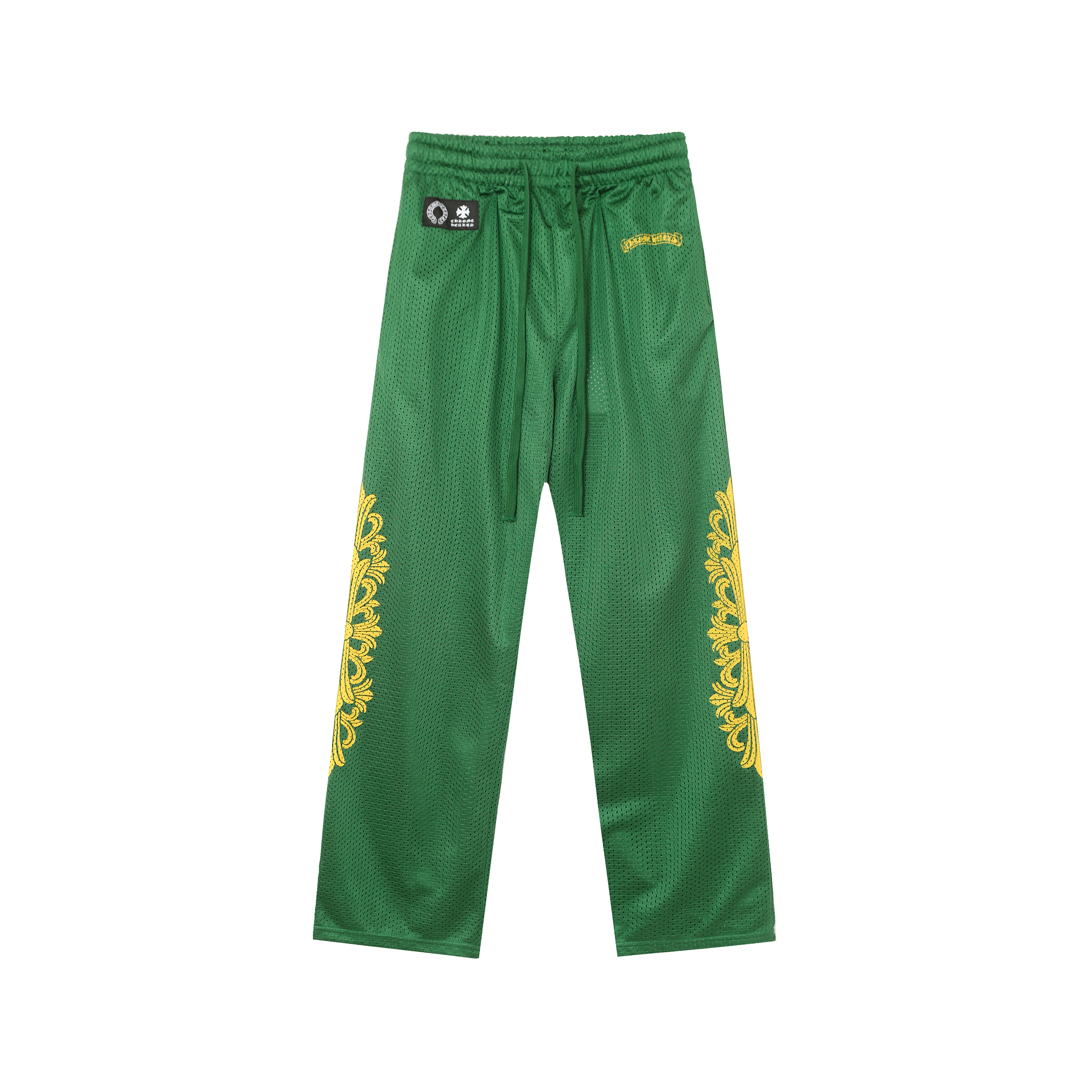 Chrome Hearts Floral Nylon Mesh Trackpants #9997 Blue/Green/Black/Red