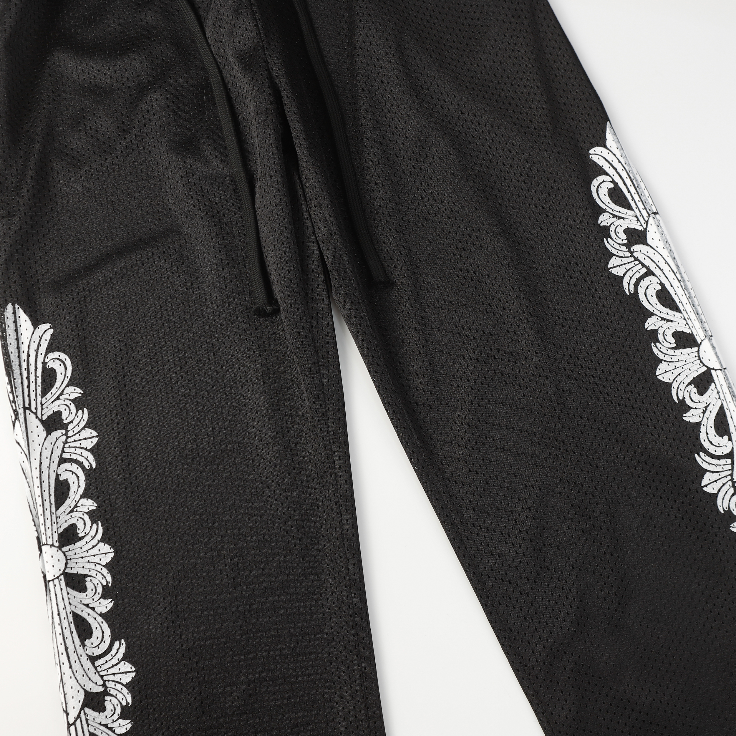 Chrome Hearts Floral Nylon Mesh Trackpants #9997 Blue/Green/Black/Red