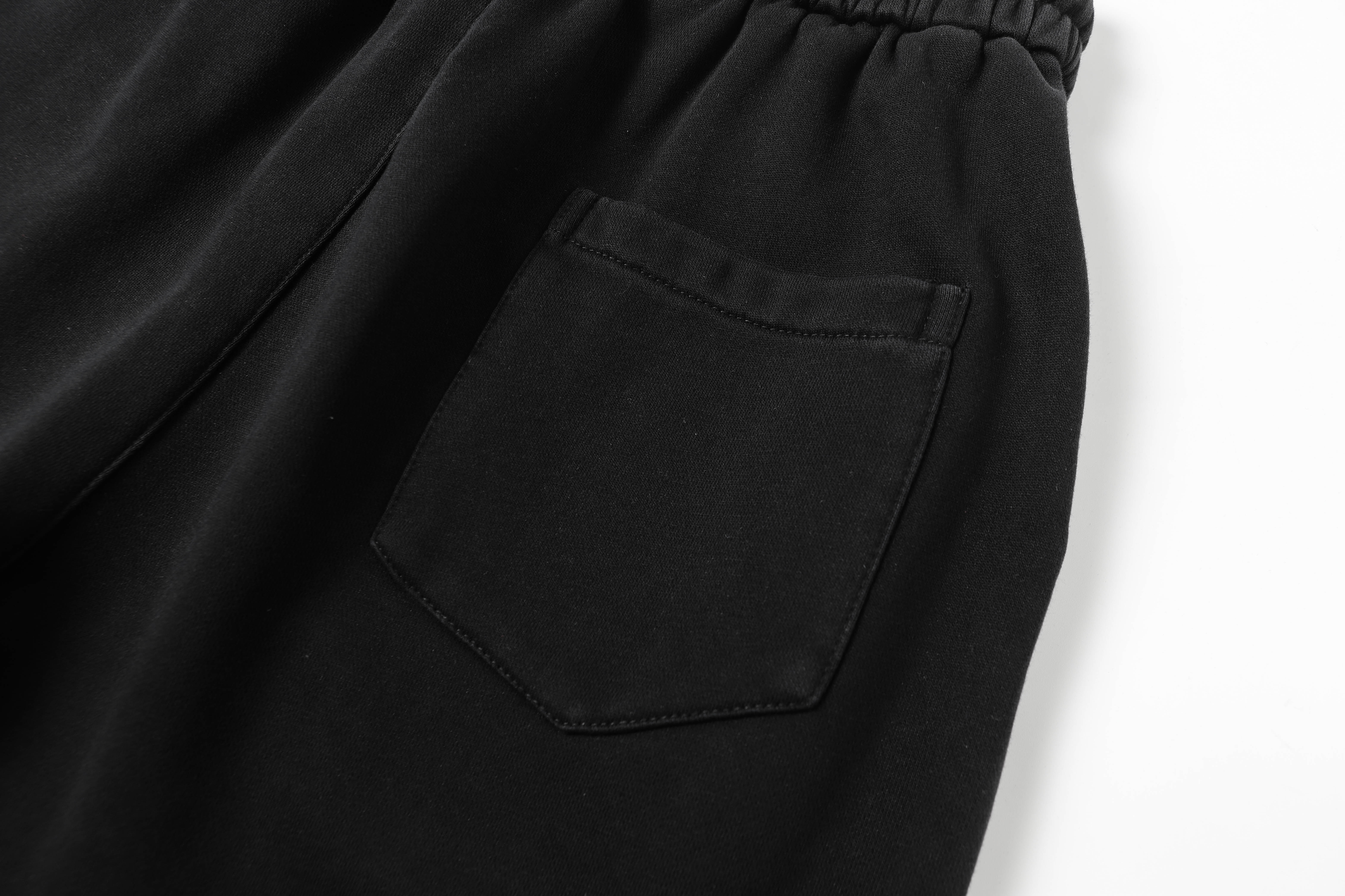 Chrome Hearts Rhinestone Drawstring Casual Versatile Shorts #2280 Black