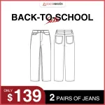 ✨ Back-to-School Steal!  2 Pairs of Jeans for Just $139! 👖🔥