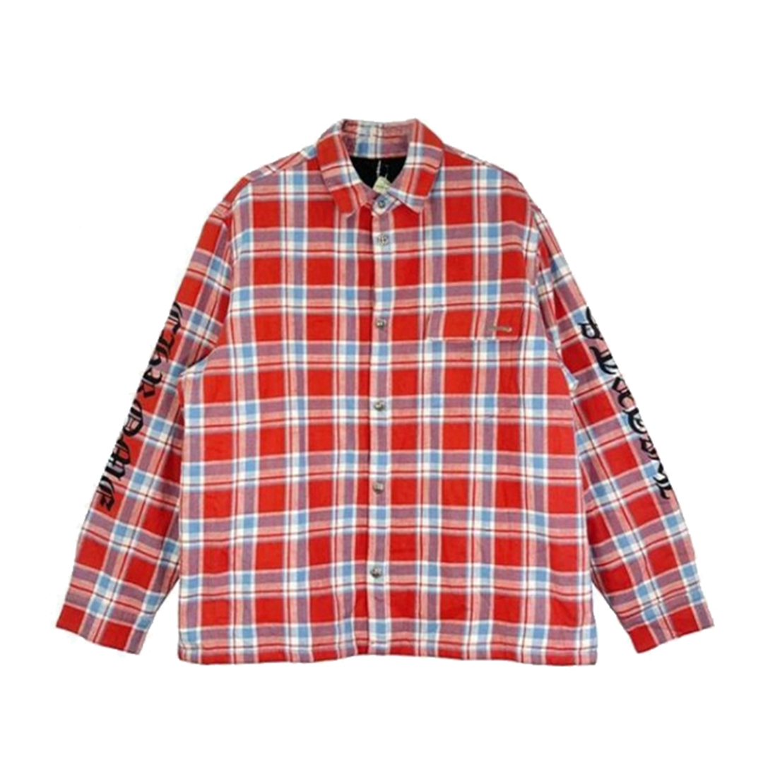 Chrome Hearts Printed Sleeve Lined Plaid Jacket