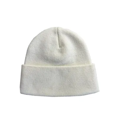 Chrome Hearts Cream White Horseshoe Beanie 02