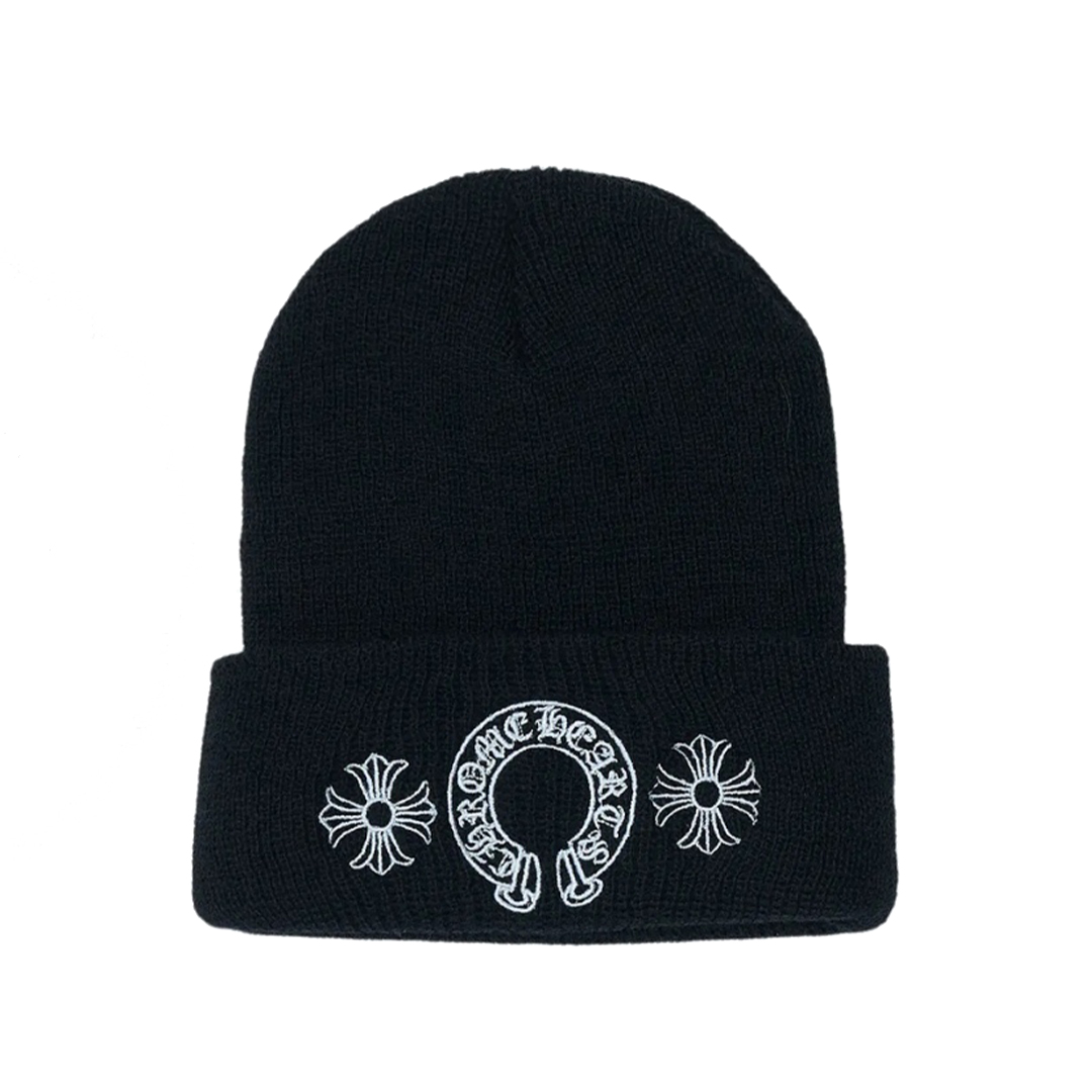 Coco Shoes Chrome Hearts Horse Shoe Beanie Black