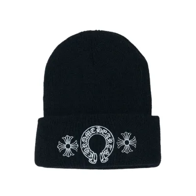 Coco Shoes Chrome Hearts Horse Shoe Beanie Black 01