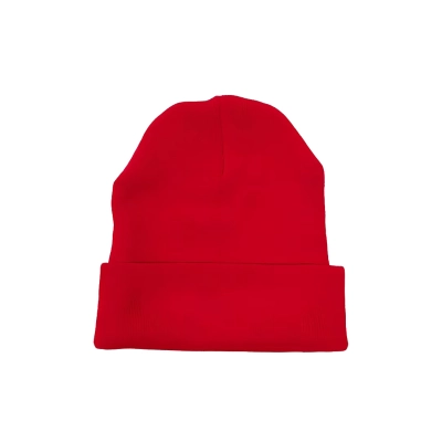 Chrome Hearts Logo Beanie Red 02
