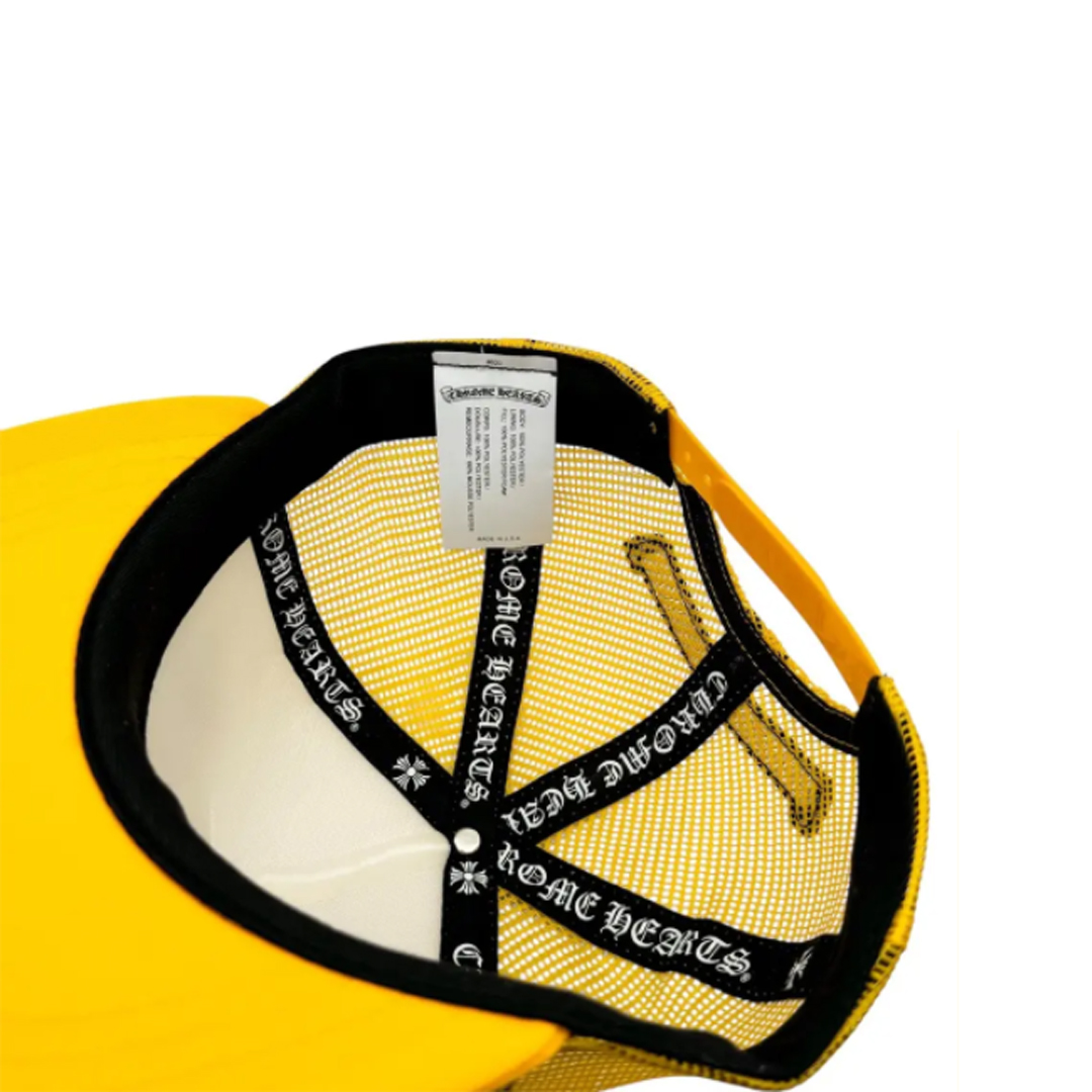 Coco Shoes Chrome Hearts Multi Color Crosses Trucker Hat Yellow