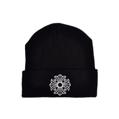 Chrome Hearts Plus Cross Beanie Black 01