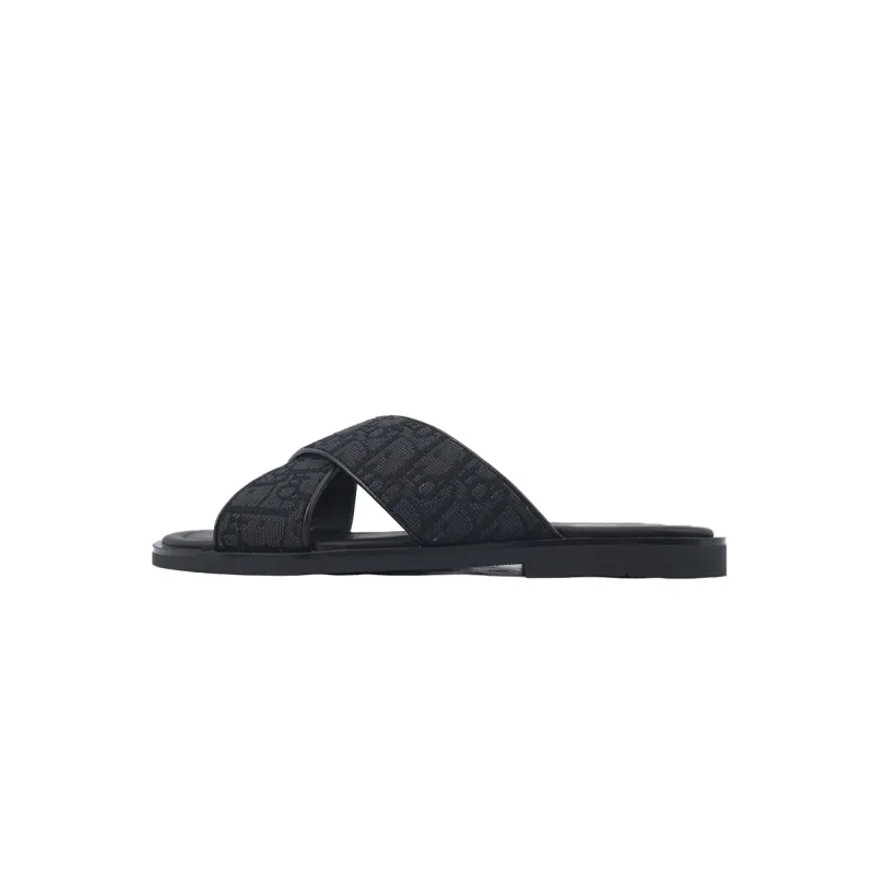 Dior Alias Sandal Black Dior Oblique Jacquard