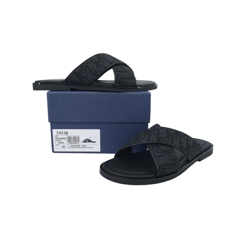 Dior Alias Sandal Black Dior Oblique Jacquard