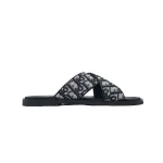 Dior Alias Sandal Beige And Black Dior Oblique Jacquard