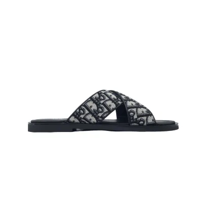 Dior Alias Sandal Beige And Black Dior Oblique Jacquard 02