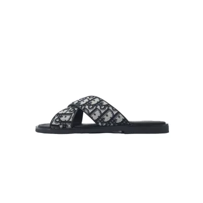Dior Alias Sandal Beige And Black Dior Oblique Jacquard 01