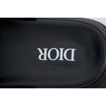 Dior Oblique Flat Sandals Mules Shoes Logo Black Beige 