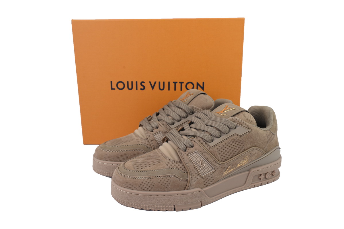 Coco Shoes Louis Vuitton Trainer Brown Small Embossing
