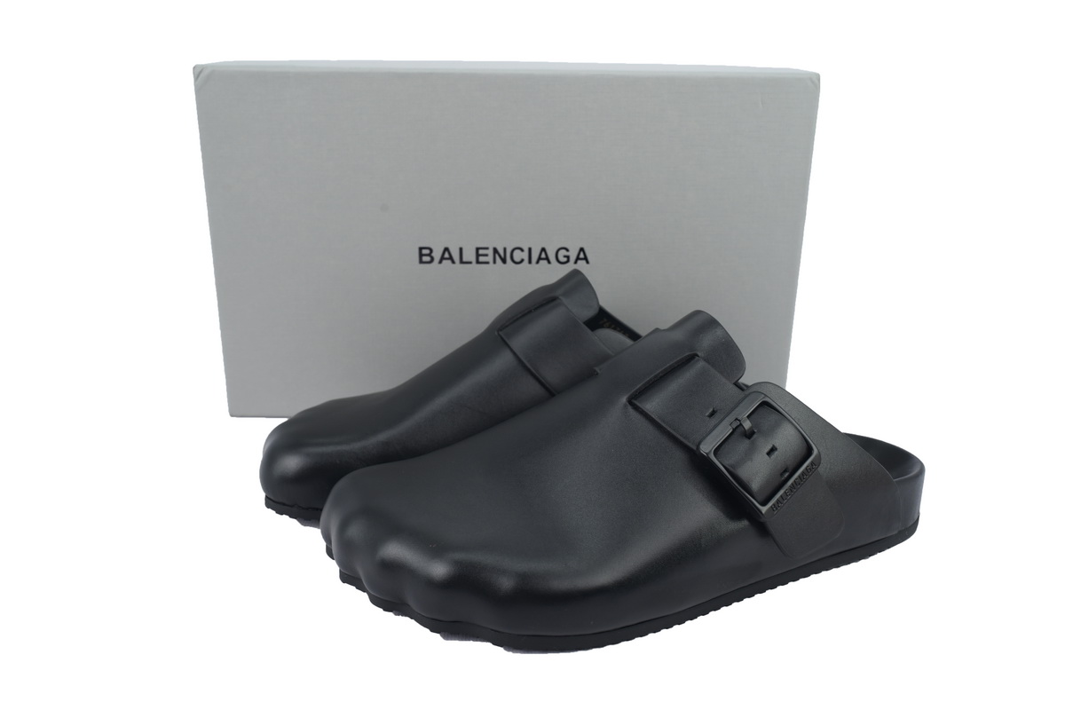 Balenciaga Sunday Mule Black Matte Calfskin