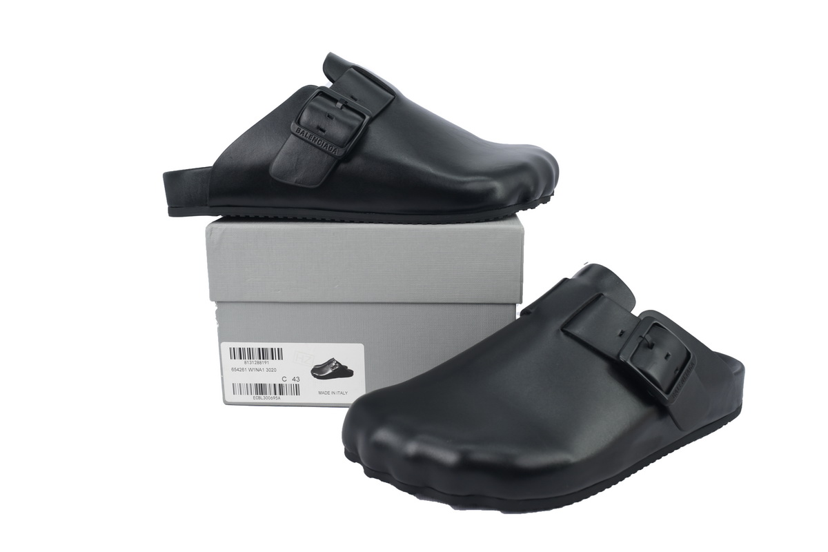 Balenciaga Sunday Mule Black Matte Calfskin