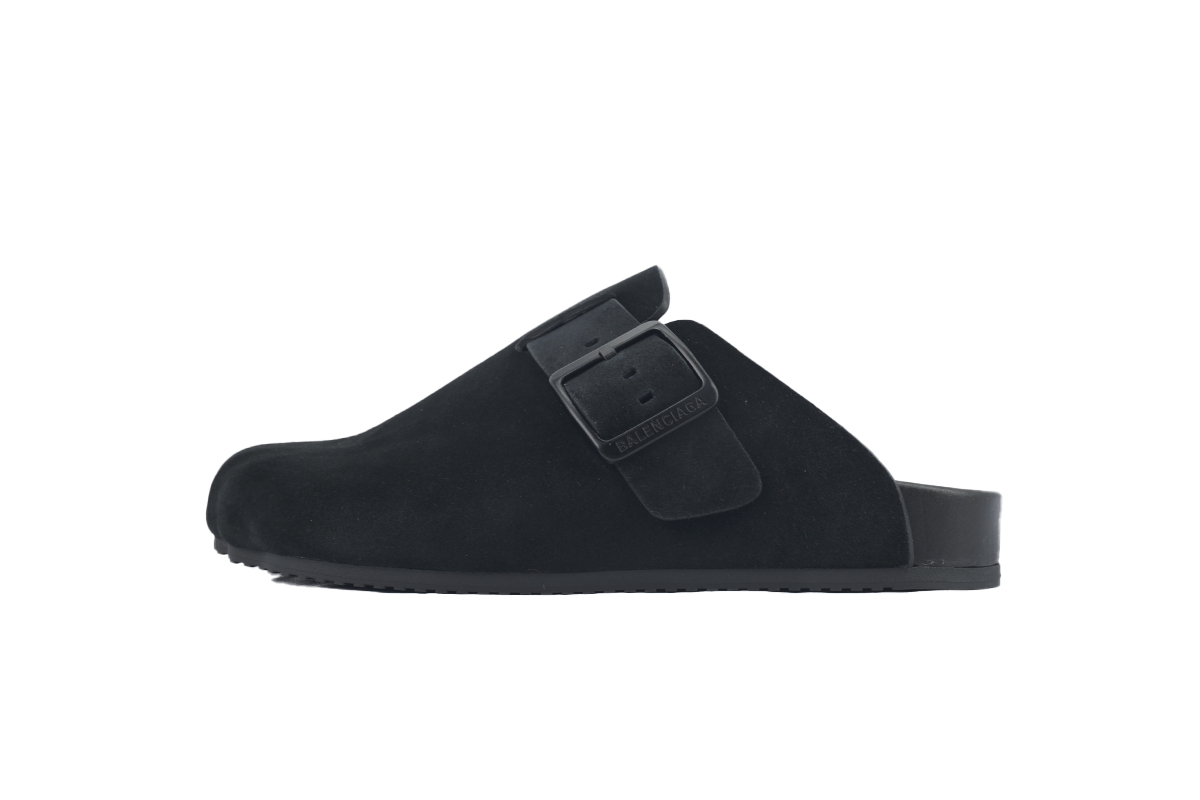 Coco Shoes Balenciaga Sunday Suede Mules Black