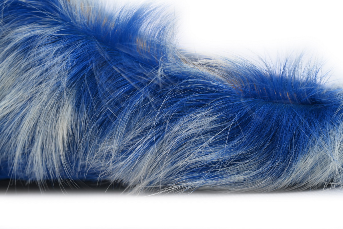 Coco Shoes Marni Long-hair Calfskin Fussbett Tie Dye White Blue