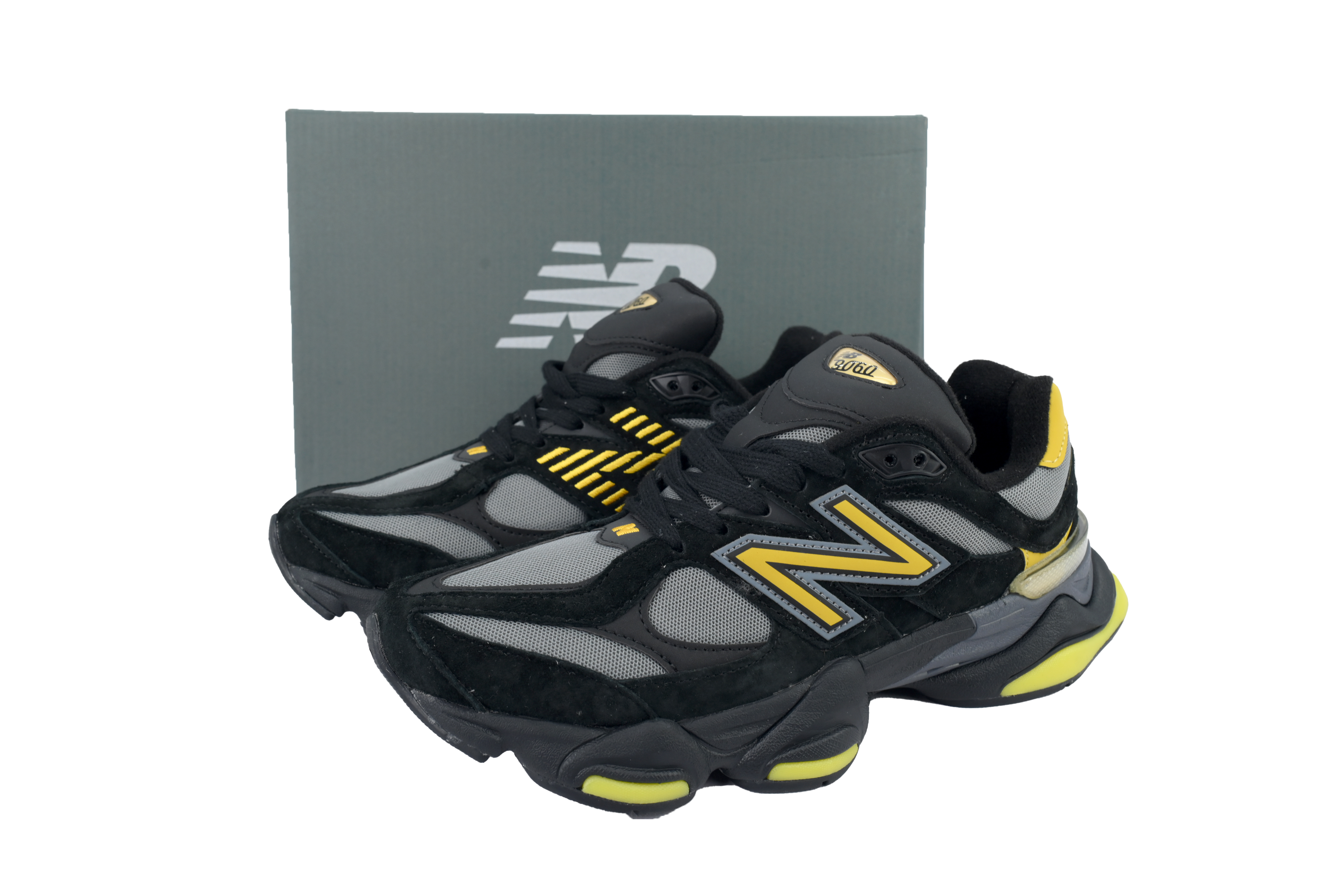 Coco Shoes New Balance 9060 Black Yellow