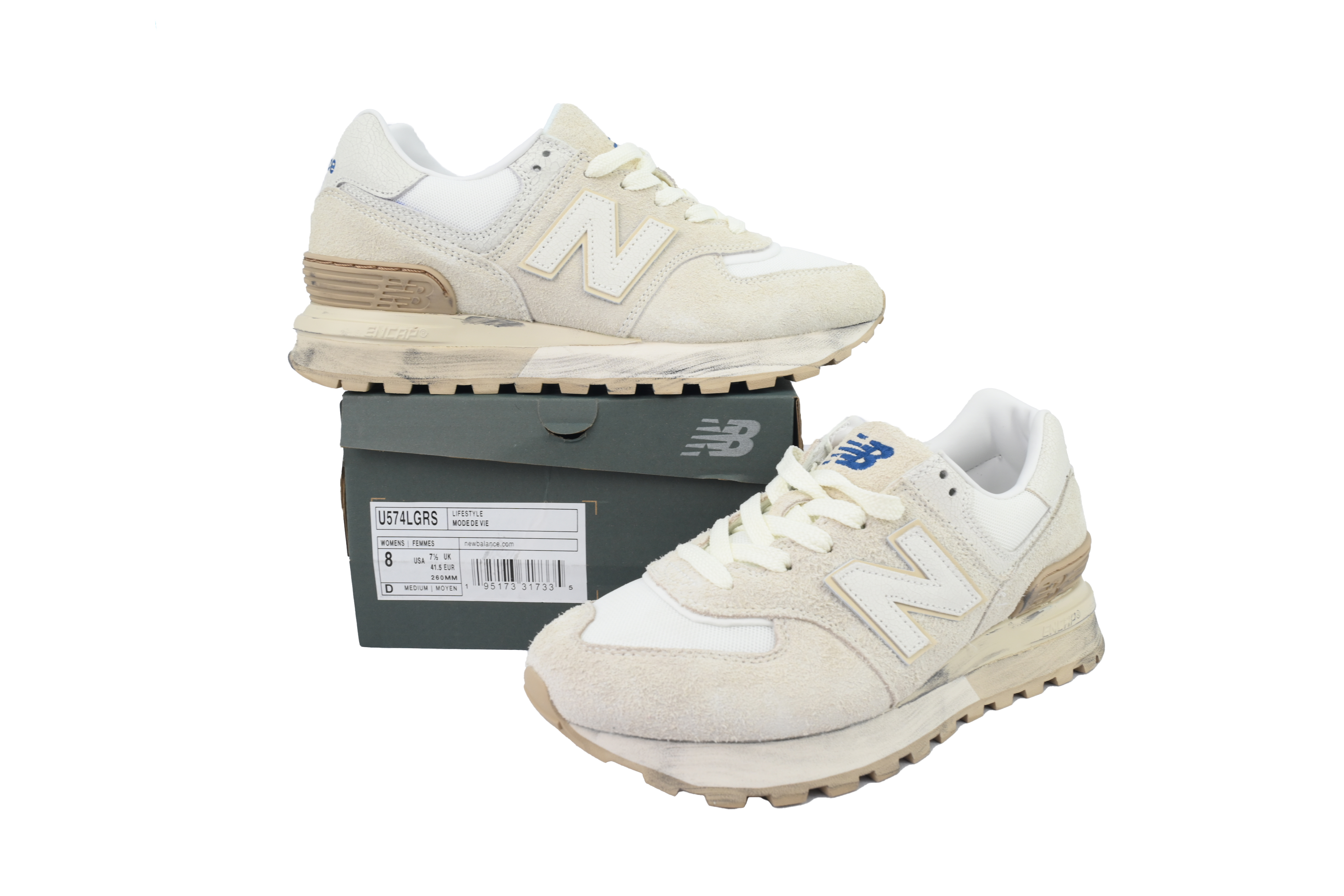 New Balance 574 Legacy 'Ash Cream Distressed' U574L-GRS