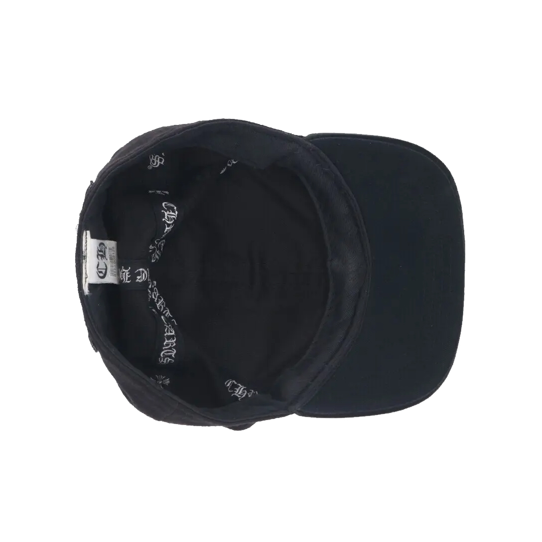 Chrome Hearts CH Cross Flat Snapback Hat Triple Black