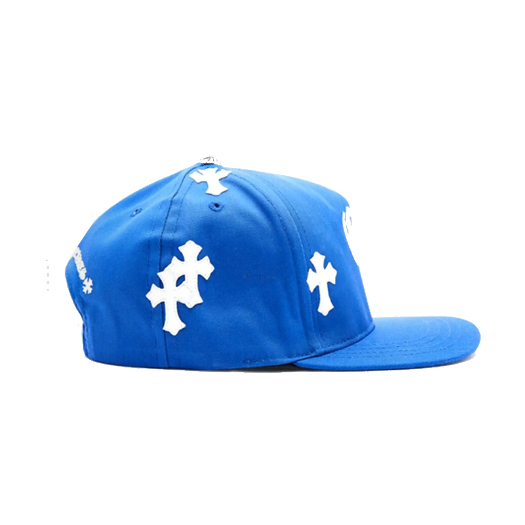 Chrome Hearts Cross Patch Baseball Hat Blue