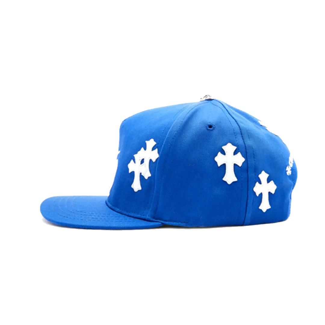 Chrome Hearts Cross Patch Baseball Hat Blue